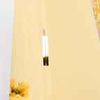 2 - Tier Champagne Glass Holder Display Stand Table Top in Gold Mirror Finish - Modern Stemware Rack Cocktail Drink Holder with 18 Hooks for Events & DIY Bars 25" - Bell Racket Store