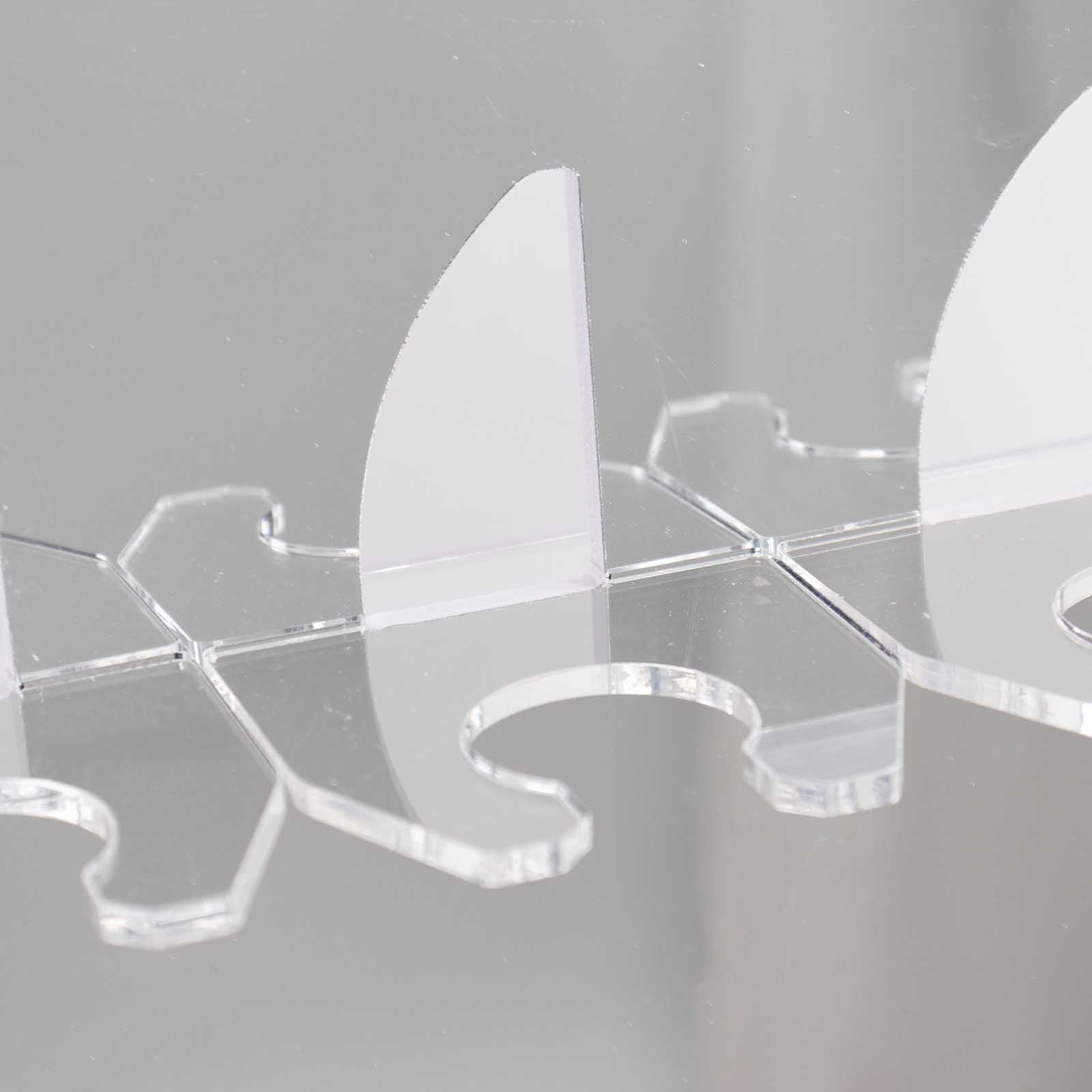 2 - Tier Champagne Glass Holder Display Stand Table Top in Silver Mirror Finish - Modern Stemware Rack Cocktail Drink Holder with 18 Hooks for Events & DIY Bars 25" - Bell Racket Store