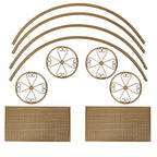 2 - Tier Metal Cupcake Stand Gold - Centerpiece Dessert Display Stand for Pastries & Party Favors 28" - Bell Racket Store