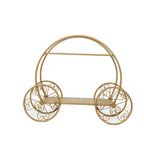 2 - Tier Metal Cupcake Stand Gold - Centerpiece Dessert Display Stand for Pastries & Party Favors 28" - Bell Racket Store