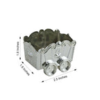 12 Pack 2.5" Silver Mini Chariot Treat Party Favor Boxes, Small Candy Container Gift Boxes