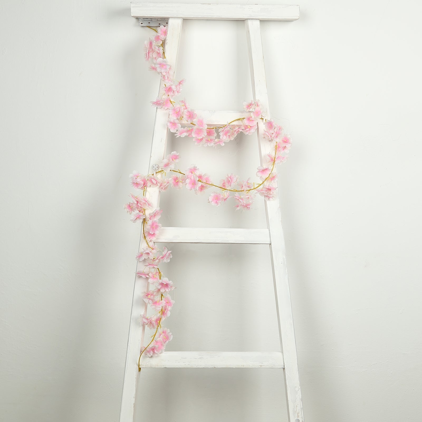 20 LED Garland Fairy String Lights Cherry Blossom Design Blush Warm White - Battery Operated Party DÃ©cor 6ft - Bell Racket Store