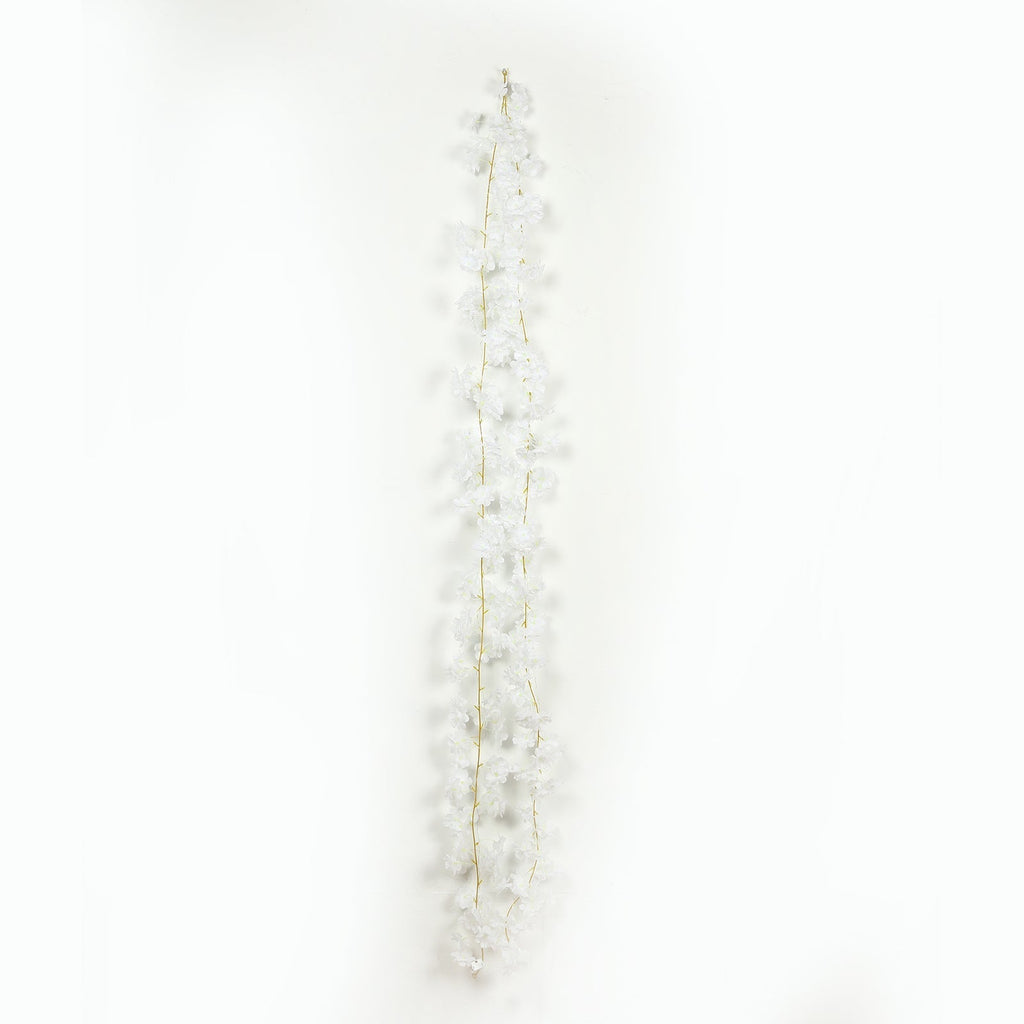 20 LED Garland Fairy String Lights Cherry Blossom Design White Warm White - Battery Operated Party DÃ©cor 6ft - Bell Racket Store