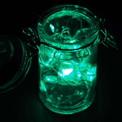 20 LED Micro Fairy String Lights Starry Bright Design Green - Battery Operated Party Accent 90" - NestOCart