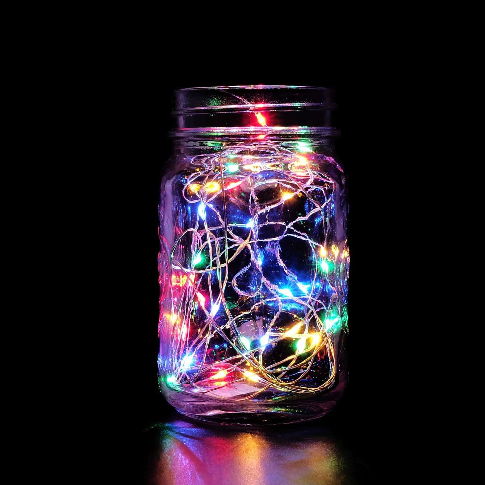 20 LED Micro Fairy String Lights Starry Bright Design Multicolor - Battery Operated Party Accent 90" - NestOCart