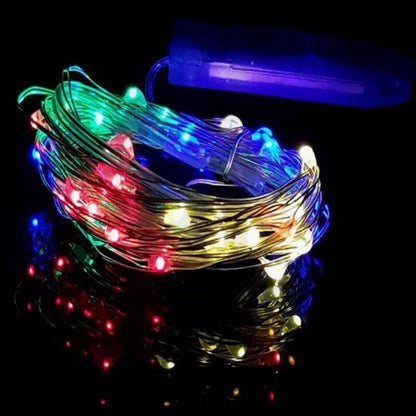 20 LED Micro Fairy String Lights Starry Bright Design Multicolor - Battery Operated Party Accent 90" - NestOCart