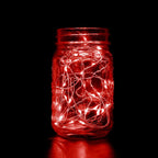 20 LED Micro Fairy String Lights Starry Bright Design Red - Battery Operated Party Accent 90" - Bell Racket Store