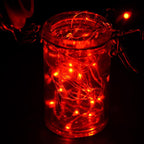 20 LED Micro Fairy String Lights Starry Bright Design Red - Battery Operated Party Accent 90" - Bell Racket Store
