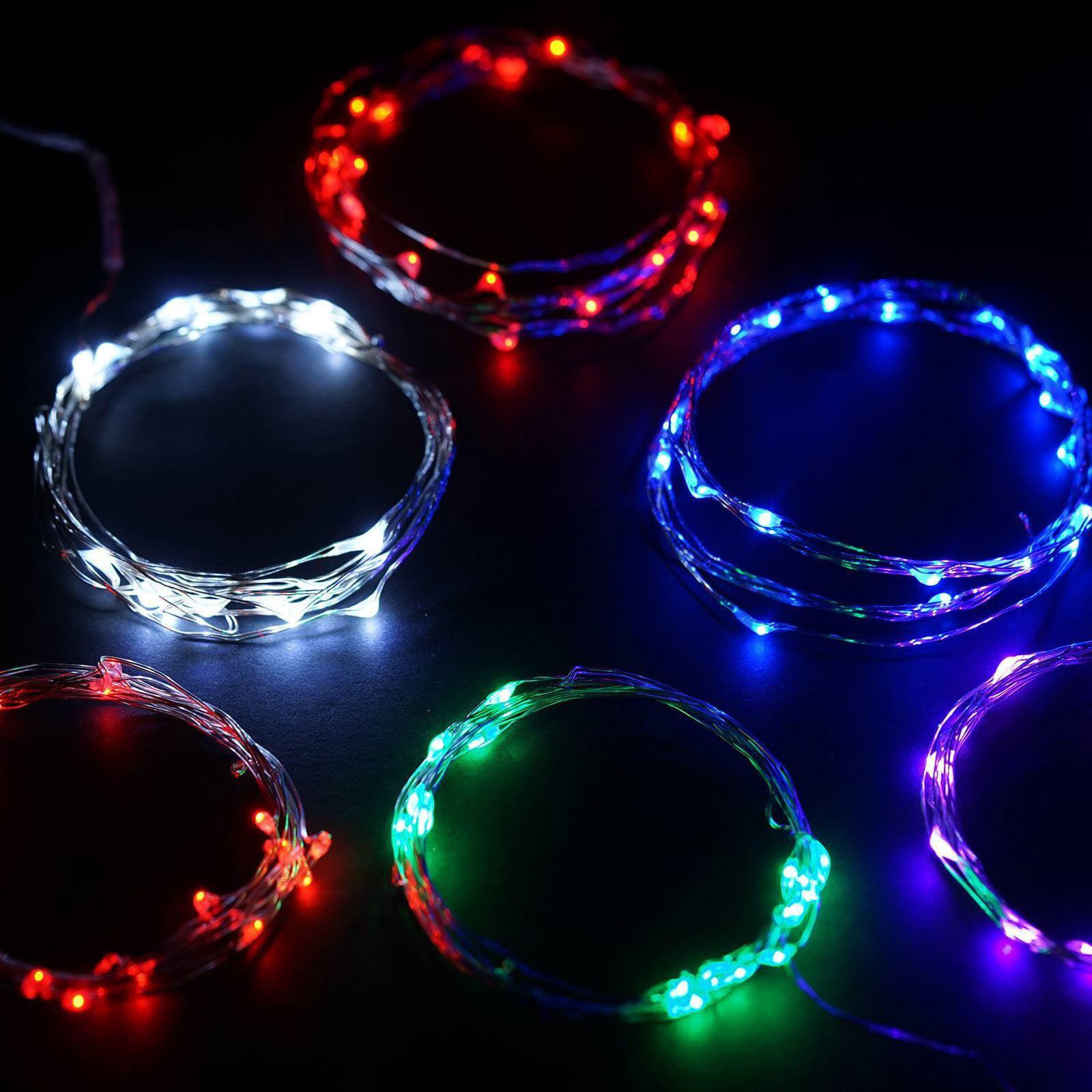 20 LED Micro Fairy String Lights Starry Bright Design White - Battery Operated Party Accent 90" - NestOCart