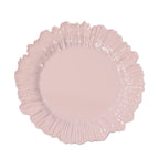 20 - Pack 10" Plastic Dinner Plates â€“ Blush Reef Design Party Plates â€“ Elegant Disposable Tableware - Bell Racket Store