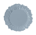 20 - Pack 10" Plastic Dinner Plates â€“ Dusty Blue Reef Design Party Plates â€“ Elegant Disposable Tableware - Bell Racket Store