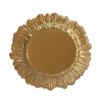 20 - Pack 10" Plastic Dinner Plates â€“ Gold Reef Design Party Plates â€“ Elegant Disposable Tableware - Bell Racket Store