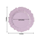 20 - Pack 7" Plastic Dessert Plates â€“ Lavender Lilac Reef Design Appetizer Salad Party Plates â€“ Elegant Disposable Tableware - Bell Racket Store