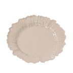 20 - Pack 7" Plastic Dessert Plates â€“ Taupe Reef Design Appetizer Salad Party Plates â€“ Elegant Disposable Tableware - Bell Racket Store