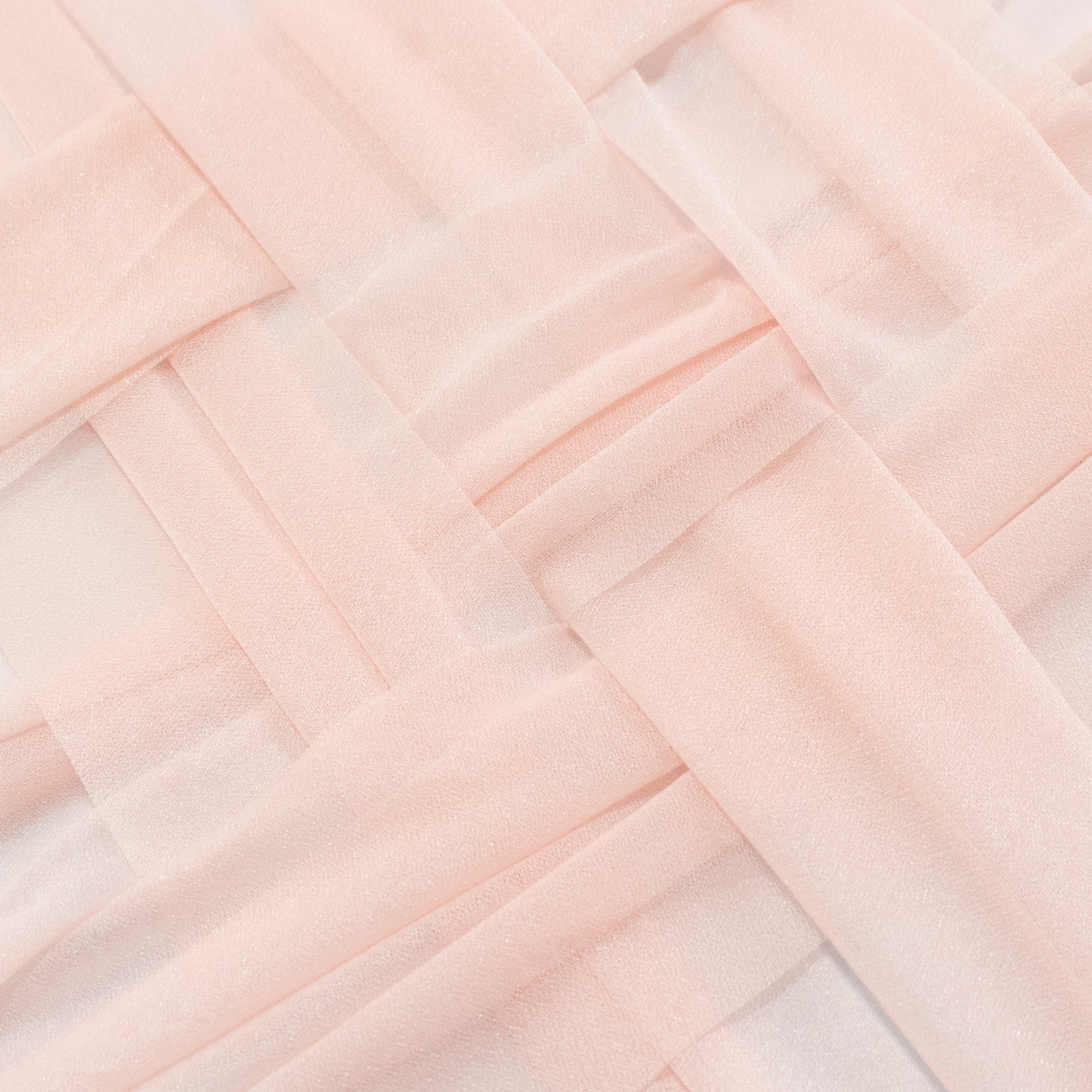 20 - Pack 9ft Sheer Table Runners â€“ Blush Shimmer Sheer Drapes, Wrinkle - Free - Bell Racket Store