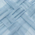 20 - Pack 9ft Sheer Table Runners â€“ Dusty Blue Shimmer Sheer Drapes, Wrinkle - Free - Bell Racket Store