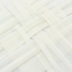 20 - Pack 9ft Sheer Table Runners â€“ Ivory Shimmer Sheer Drapes, Wrinkle - Free - Bell Racket Store