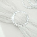 20 Pack Diamond Round Chair Sash Band Buckle Pins Silver - Timeless Rhinestone Napkin Rings 2.5" - Bell Racket Store
