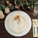 20 - Pack Disposable Table Placemats in Silver Glitter - 210GSM Paper Placemats for Classy Events 13" - Bell Racket Store