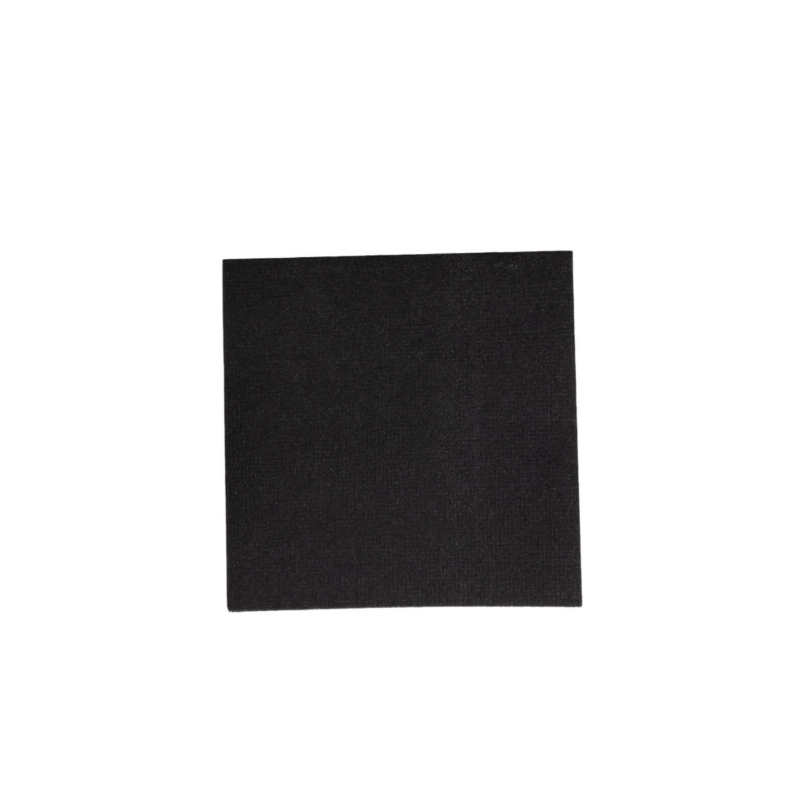 20 Pack Linen - Like Paper 5"x5" Napkins Black - Highly Absorbent Airlaid Napkins - Bell Racket Store