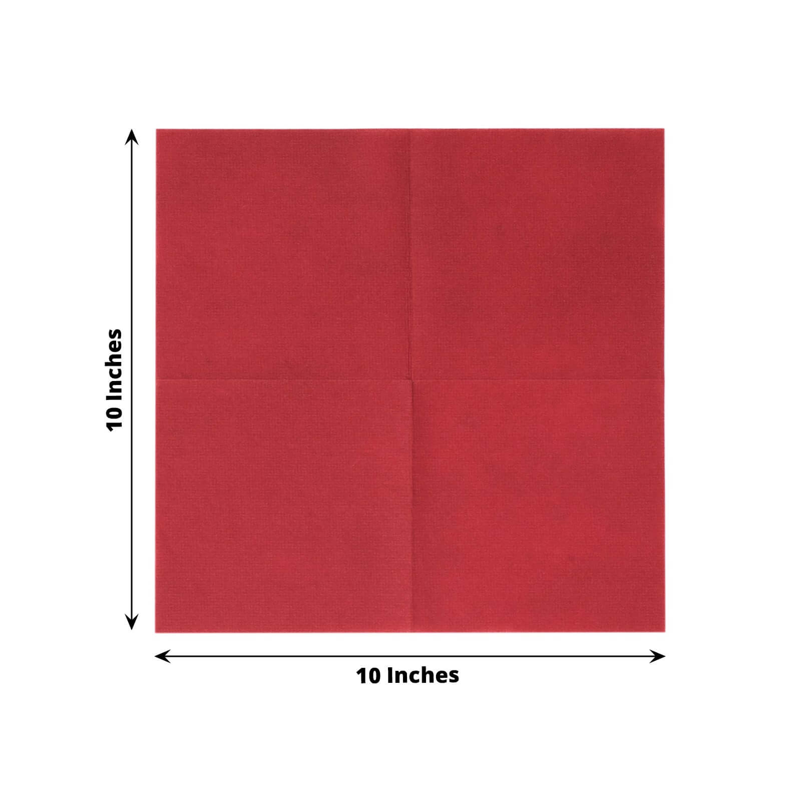 20 Pack Linen - Like Paper 5"x5" Napkins Burgundy - Highly Absorbent Airlaid Napkins - Bell Racket Store