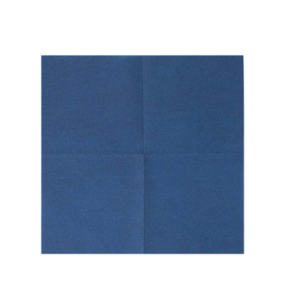 20 Pack Linen - Like Paper 5"x5" Napkins Navy Blue - Highly Absorbent Airlaid Napkins - Bell Racket Store