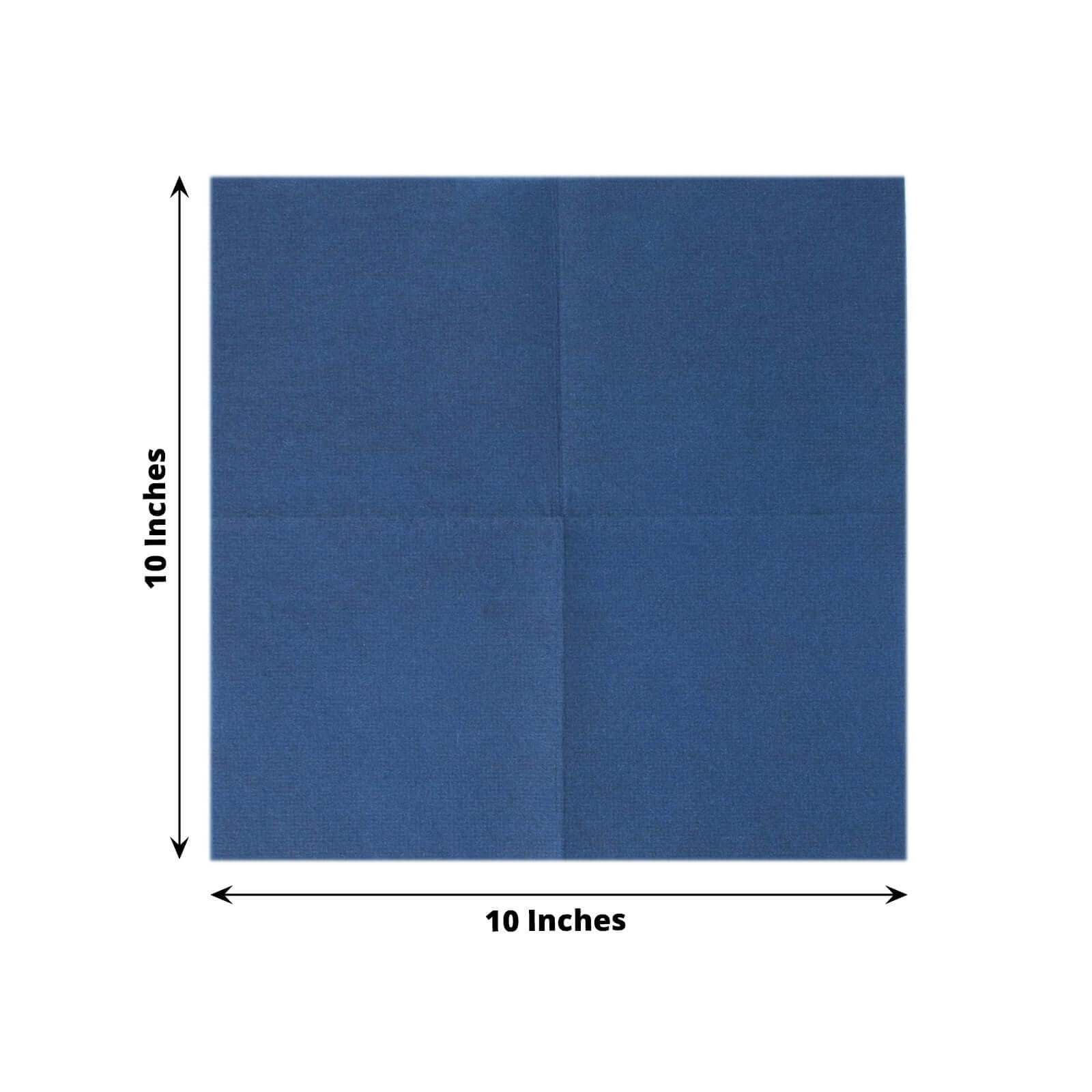 20 Pack Linen - Like Paper 5"x5" Napkins Navy Blue - Highly Absorbent Airlaid Napkins - Bell Racket Store