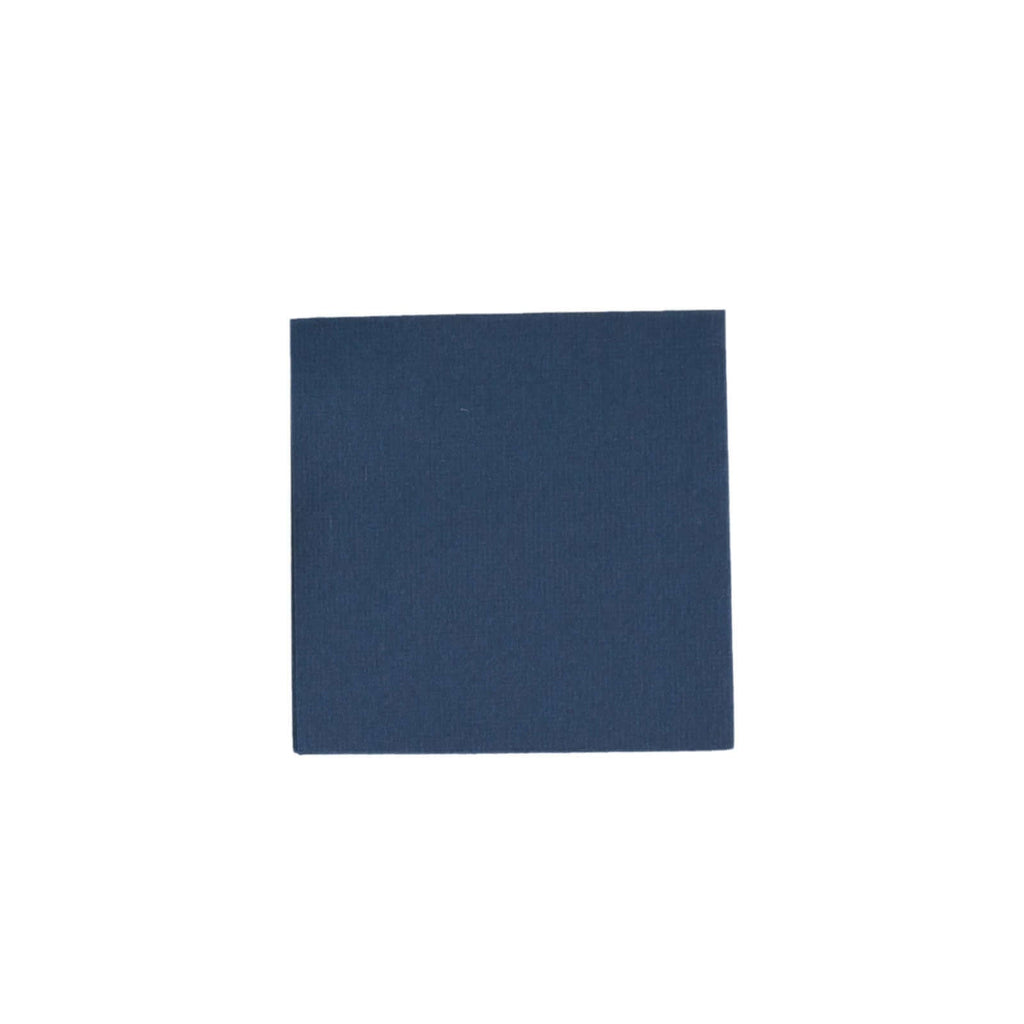 20 Pack Linen - Like Paper 5"x5" Napkins Navy Blue - Highly Absorbent Airlaid Napkins - Bell Racket Store