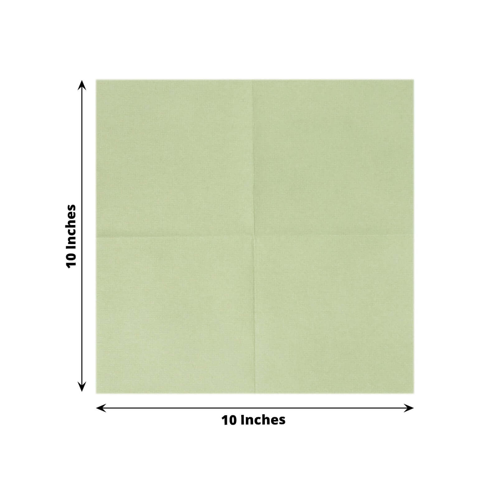 20 Pack Linen - Like Paper 5"x5" Napkins Sage Green - Highly Absorbent Airlaid Napkins - Bell Racket Store