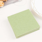 20 Pack Linen - Like Paper 5"x5" Napkins Sage Green - Highly Absorbent Airlaid Napkins - Bell Racket Store
