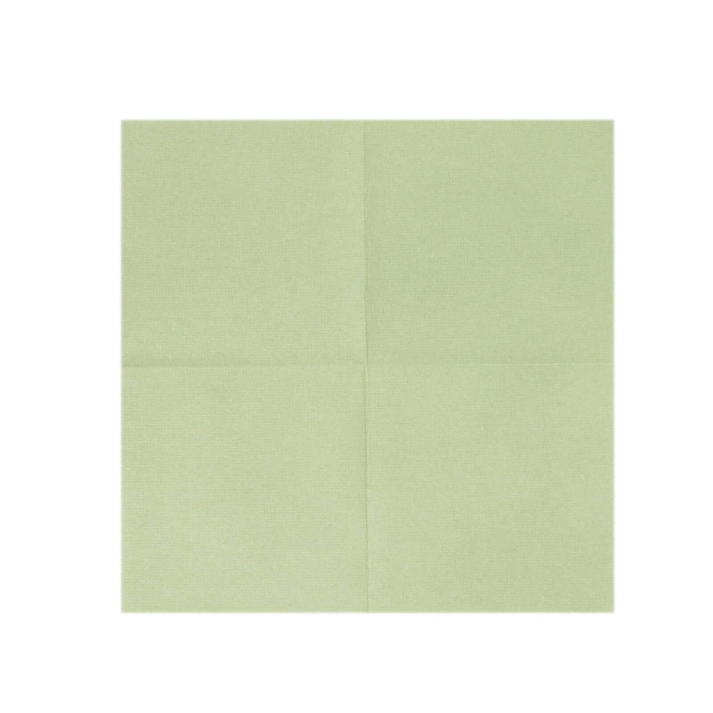 20 Pack Linen - Like Paper 5"x5" Napkins Sage Green - Highly Absorbent Airlaid Napkins - Bell Racket Store