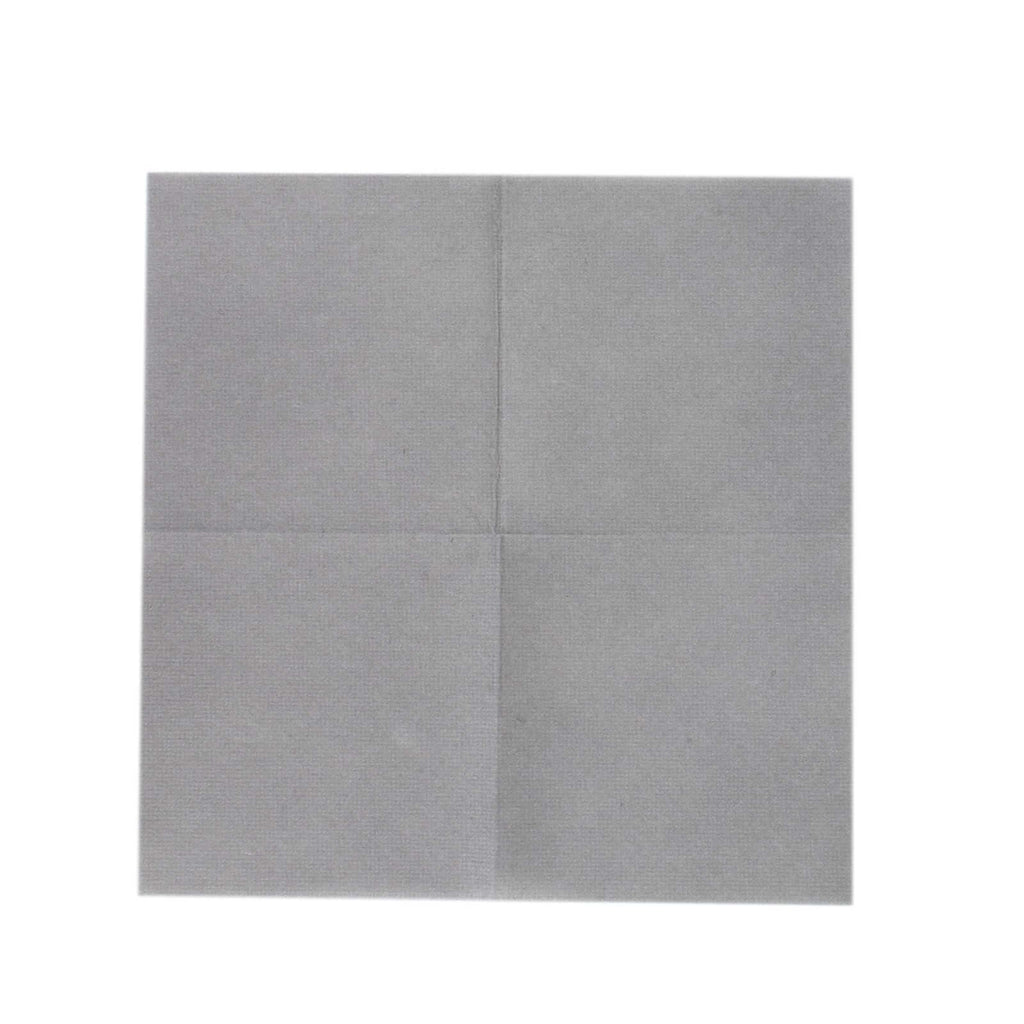 20 Pack Linen - Like Paper 5"x5" Napkins Silver - Highly Absorbent Airlaid Napkins - Bell Racket Store
