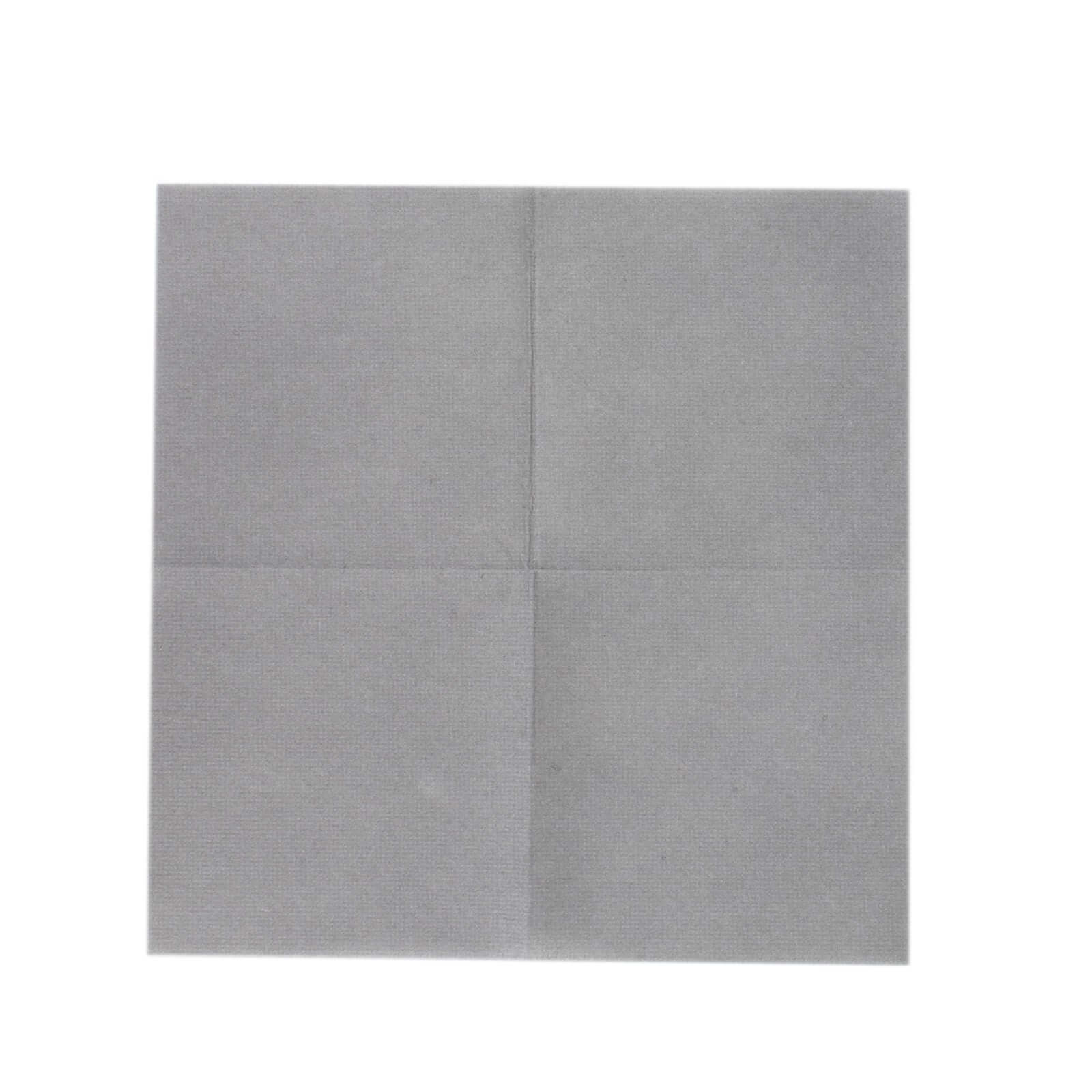 20 Pack Linen - Like Paper 5"x5" Napkins Silver - Highly Absorbent Airlaid Napkins - Bell Racket Store