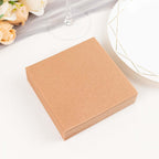 20 Pack Linen - Like Paper 5"x5" Napkins Terracotta (Rust) - Highly Absorbent Airlaid Napkins - Bell Racket Store