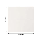 20 Pack Linen - Like Paper 5"x5" Napkins White - Highly Absorbent & Disposable Airlaid Beverage Napkins - Bell Racket Store