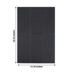 20 Pack Linen - Like Paper 8.5"x4" Napkins Black - Highly Absorbent & Disposable Airlaid Guest Towels - Bell Racket Store