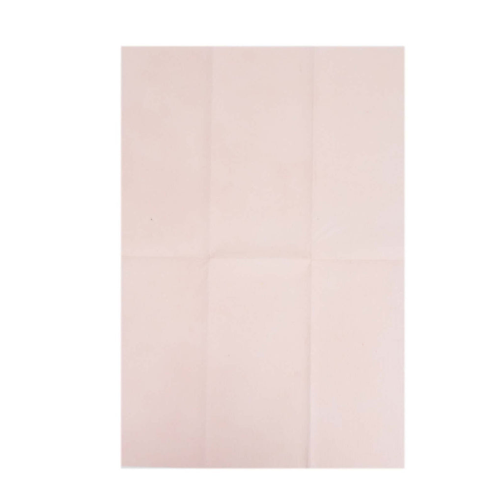 20 Pack Linen - Like Paper 8.5"x4" Napkins Blush - Highly Absorbent & Disposable Airlaid Guest Towels - Bell Racket Store