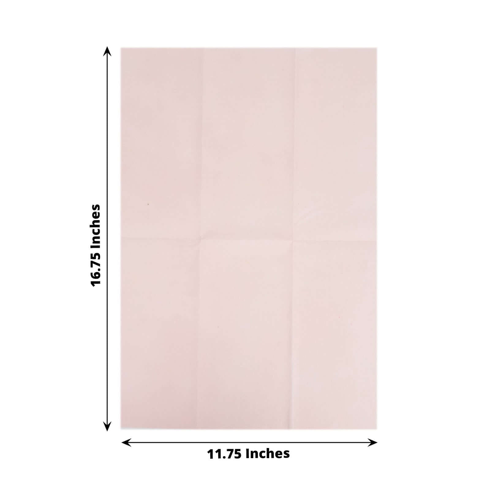 20 Pack Linen - Like Paper 8.5"x4" Napkins Blush - Highly Absorbent & Disposable Airlaid Guest Towels - Bell Racket Store