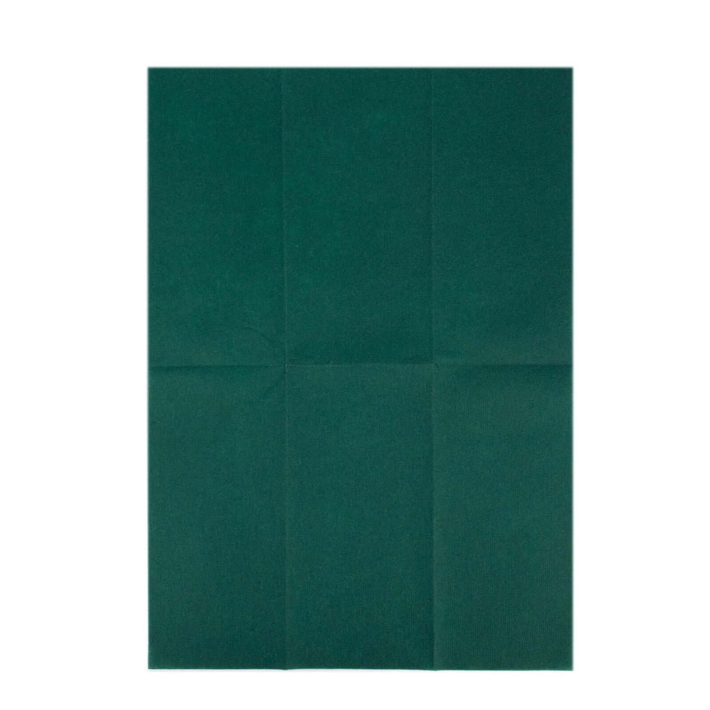 20 Pack Linen - Like Paper 8.5"x4" Napkins Hunter Emerald Green - Highly Absorbent & Disposable Airlaid Guest Towels - Bell Racket Store