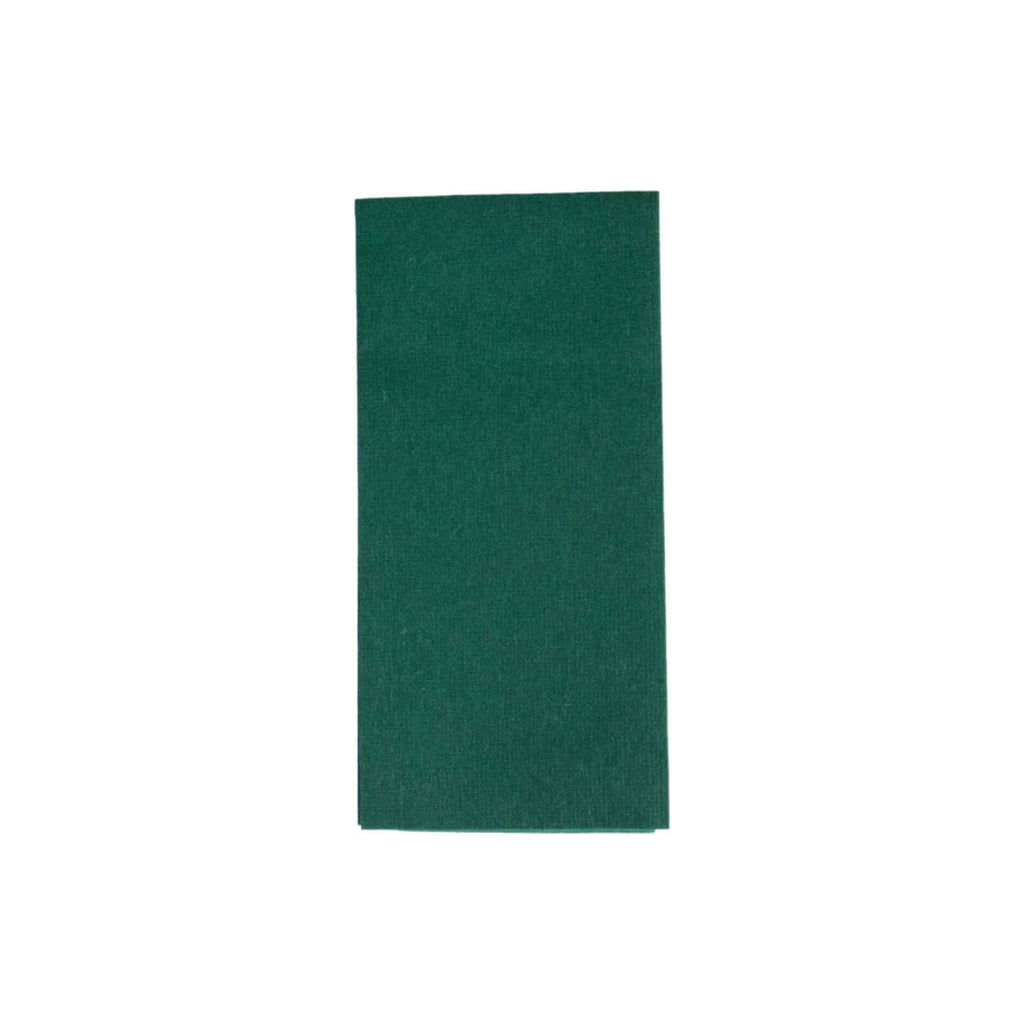 20 Pack Linen - Like Paper 8.5"x4" Napkins Hunter Emerald Green - Highly Absorbent & Disposable Airlaid Guest Towels - Bell Racket Store