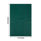 20 Pack Linen - Like Paper 8.5"x4" Napkins Hunter Emerald Green - Highly Absorbent & Disposable Airlaid Guest Towels - Bell Racket Store