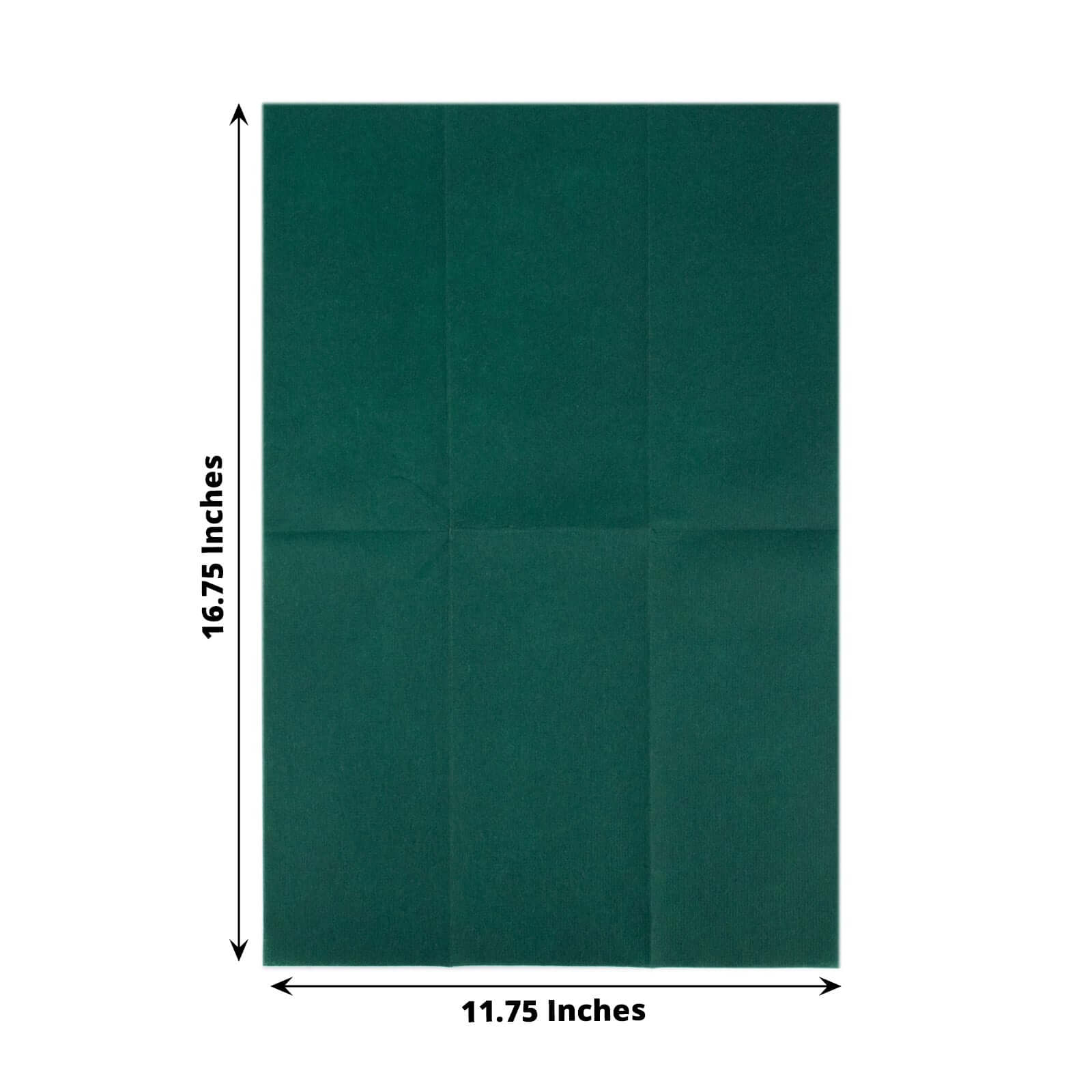 20 Pack Linen - Like Paper 8.5"x4" Napkins Hunter Emerald Green - Highly Absorbent & Disposable Airlaid Guest Towels - Bell Racket Store