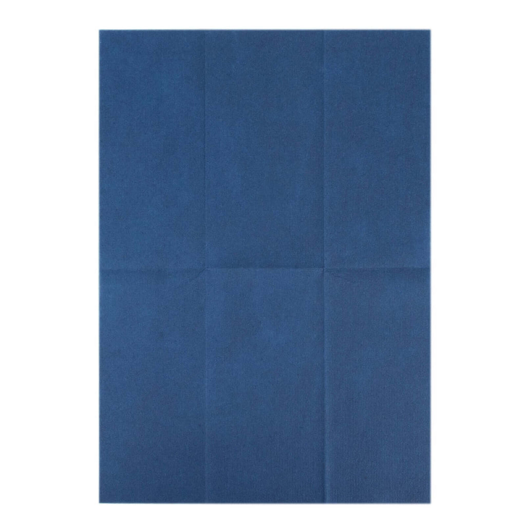 20 Pack Linen - Like Paper 8.5"x4" Napkins Navy Blue - Highly Absorbent & Disposable Airlaid Guest Towels - Bell Racket Store