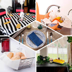 20 Pack Linen - Like Paper 8.5"x4" Napkins Navy Blue - Highly Absorbent & Disposable Airlaid Guest Towels - Bell Racket Store