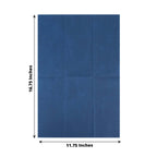 20 Pack Linen - Like Paper 8.5"x4" Napkins Navy Blue - Highly Absorbent & Disposable Airlaid Guest Towels - Bell Racket Store