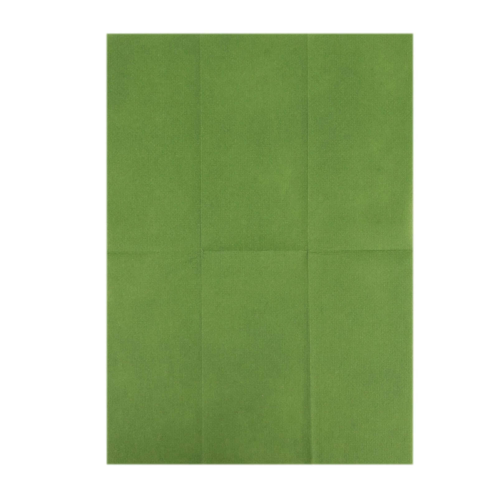 20 Pack Linen - Like Paper 8.5"x4" Napkins Olive Green - Highly Absorbent & Disposable Airlaid Guest Towels - Bell Racket Store