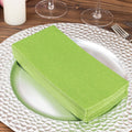 20 Pack Linen - Like Paper 8.5"x4" Napkins Olive Green - Highly Absorbent & Disposable Airlaid Guest Towels - Bell Racket Store