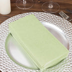 20 Pack Linen - Like Paper 8.5"x4" Napkins Sage Green - Highly Absorbent & Disposable Airlaid Guest Towels - Bell Racket Store