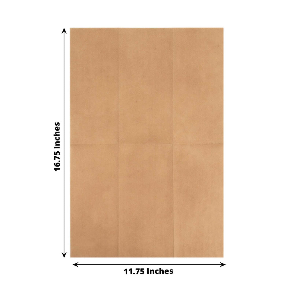 20 Pack Linen - Like Paper 8.5"x4" Napkins Terracotta (Rust) - Highly Absorbent & Disposable Airlaid Guest Towels - Bell Racket Store