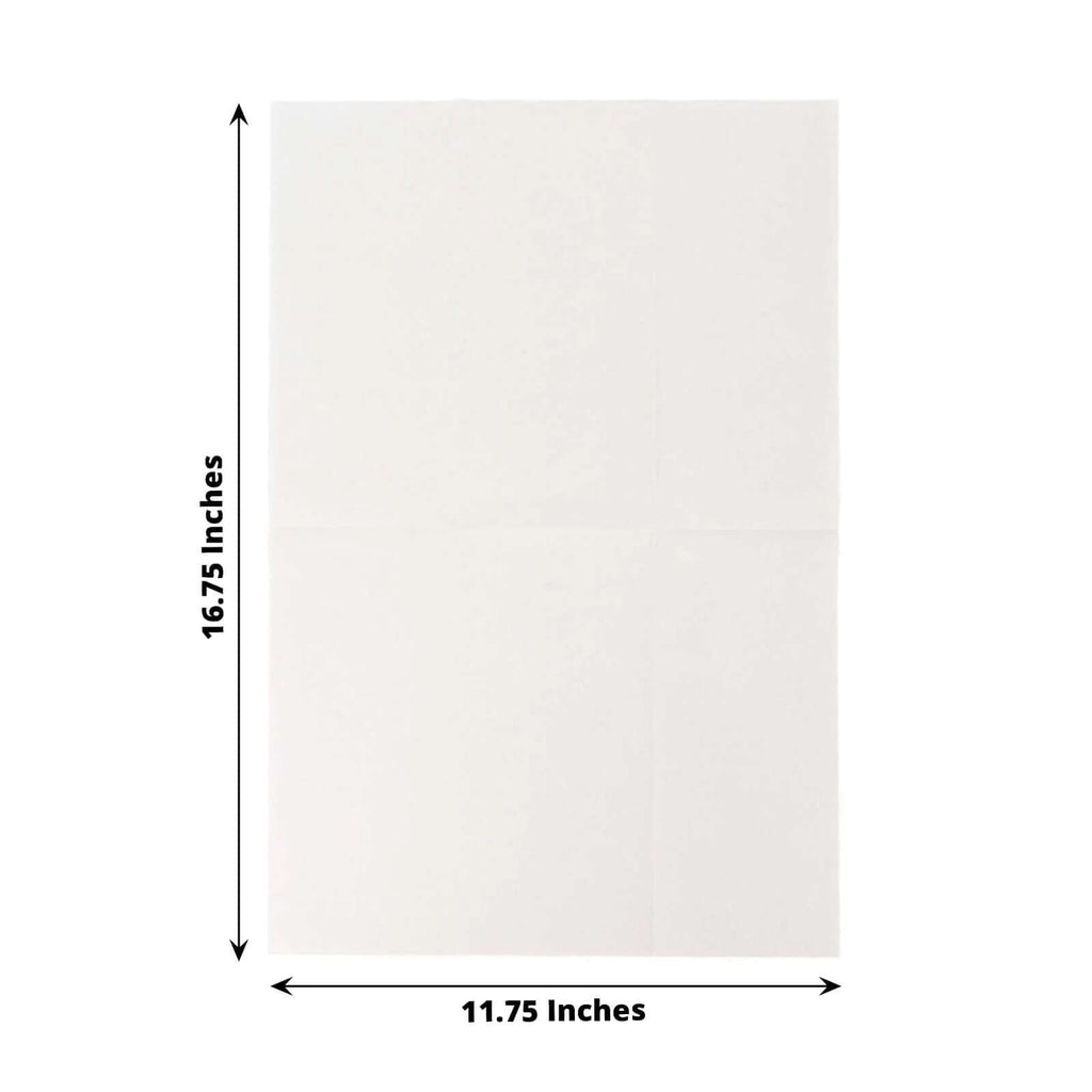 20 Pack Linen - Like Paper 8.5"x4" Napkins White - Highly Absorbent & Disposable Airlaid Guest Towels for Special Occasions - Bell Racket Store